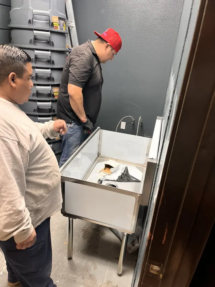 Commercial plumbing and sink installation in Rancho Cordova